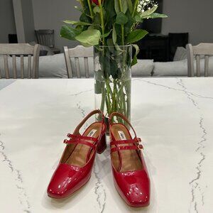 Brand New Mary Jane Style Mid-heel Slingbacks